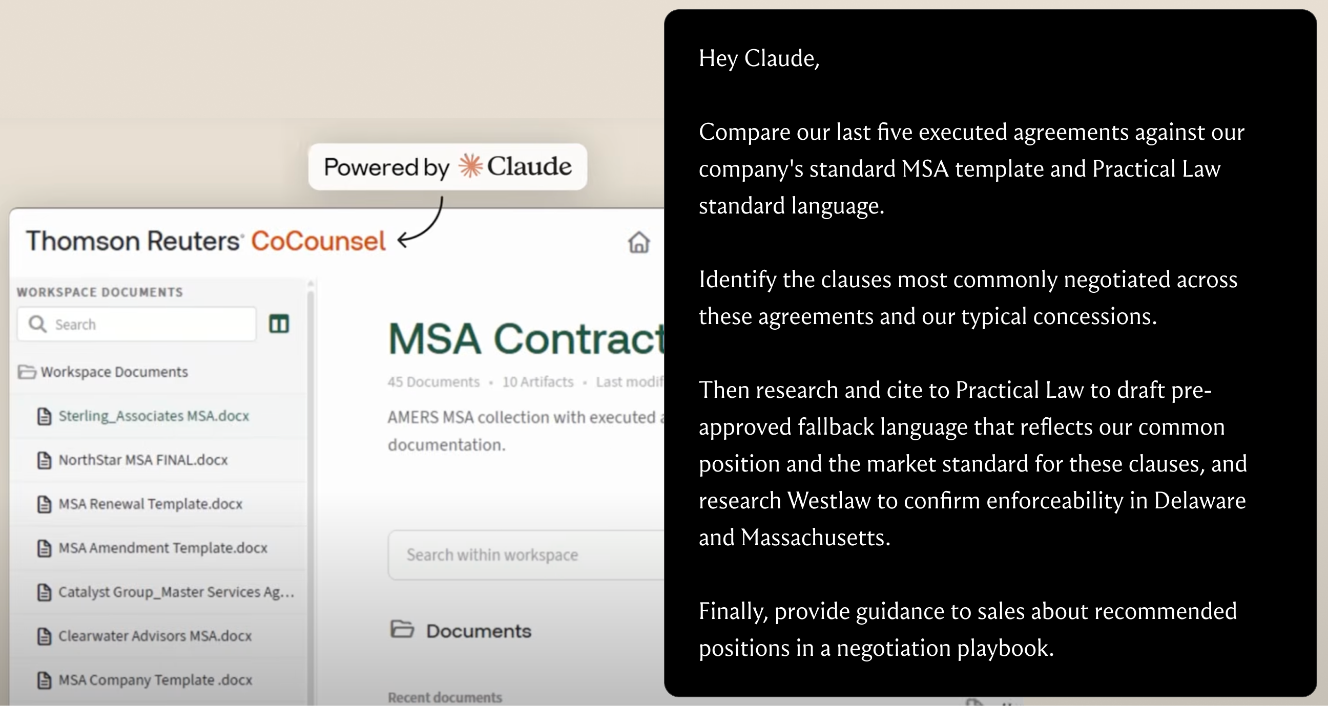 CoCounsel with Claude